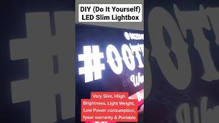 LED Slim Lightbox diy led ledsign lightbox gurungrobyn shorts viral [upl. by Wein]