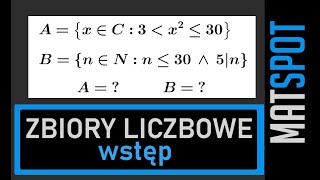 Zbiory liczbowe  wstęp [upl. by Lamej]