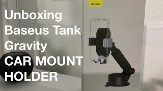 Unboxing Baseus Tank Gravity Car Mount Holder [upl. by Aniar]