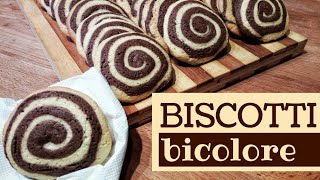 BISCOTTI GIRANDOLA BICOLORE  cacao e vaniglia [upl. by Sande]