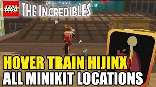 LEGO The Incredibles quotHOVER TRAIN HIJINXquot All Minikit Locations Guide 1010 Chapter 2 [upl. by Gino]