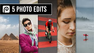 Photopea Editing Compilation 31st July 5 in 1 tutorial video [upl. by Wahl41]