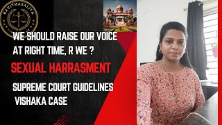 Vishaka vs State of Rajasthan  sexual harrasment for Women in Workplace   kavithasaliya Tamil [upl. by Hesta281]