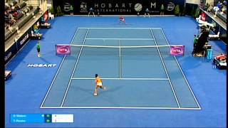 Heather Watson v Teliana Pereira full match 2R  Hobart International 2016 [upl. by Rastus]