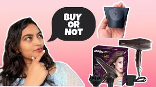 AGARO HD1120 honest review  Worth buying or not  budget friendly hairdryer under 1500Rs [upl. by Eilasor]