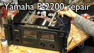 Yamaha P2200 high bias troubleshooting amp repair [upl. by Ricard138]