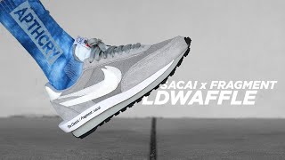 Sacai x FRAGMENT x Nike LD Waffle Light Smoke Grey REVIEW [upl. by Eiramaneet697]