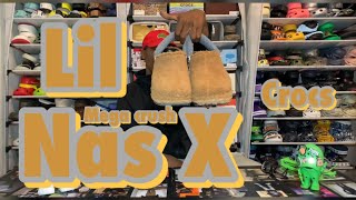 Lil Nas X mega crush x Crocs Review  on foot [upl. by Ylagam855]