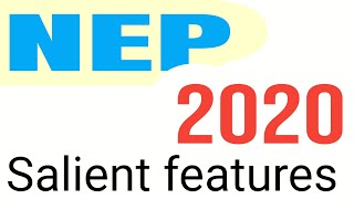 Salient features of NEP 2020 Chanakyaclas [upl. by Ahtennek]