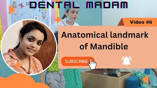 Anatomical landmark of mandible  Preclinical Prosthodontics [upl. by Moureaux638]