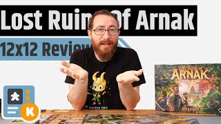 Lost Ruins Of Arnak  Base Game Expansion Solo Online CampaignA 12x12 Review [upl. by Octavla289]