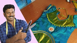 Simple amp Grand Pattu Pavadai Sattai  Cutting amp Stitching  Tailor Bro [upl. by Krall]