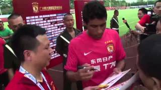 Paulinho introduced to Guangzhou Evergrande fans after Tottenham transfer [upl. by Furiya10]