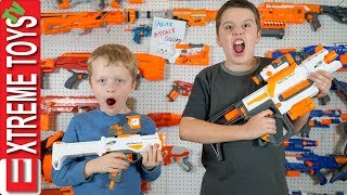 Million Subscriber Madness Day in the Life of Ethan and Cole Sneak Attack Squad Nerf Battle [upl. by Rolecnahc]