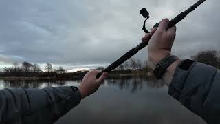 Spinning at Kinross Trout Fishery 29 12 23 [upl. by Nekcarb]