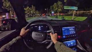 2023 Jeep Grand Wagoneer L Night Drive 3D AudioASMR [upl. by Toile]