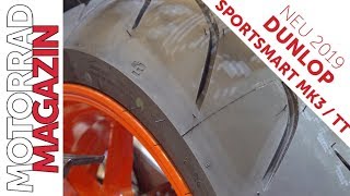 Dunlop Sportsmart Mk3 und TT  Welcher SupersportReifen für welchen Einsatz [upl. by Aisile560]