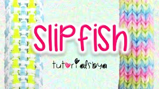 NEW Reversible SlipFish Rainbow Loom Bracelet Tutorial  How To [upl. by Eseilana]