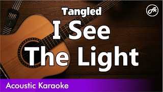 Tangled  I See the Light karaoke acoustic [upl. by Liana72]