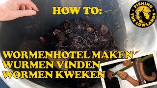 Wormen hotel maken en wurmen vinden Hoe doe je dat [upl. by Ludlew]