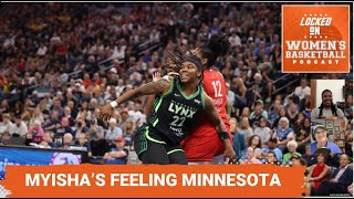 Myisha HinesAllen fits Minnesota Lynx recalls Maya Moores greatness  Womens Basketball Podcast [upl. by Blinni]