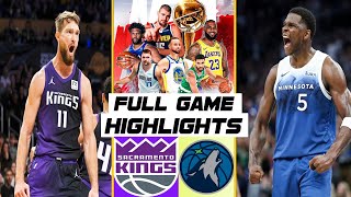 Minnesota Timberwolves Vs Sacramento Kings FULL GAME Highlights  NBA Season 2024 [upl. by Ahsienaj230]