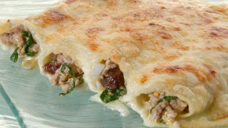 Receta de canelones de carne con espinacas y pasas  Karlos Arguiñano [upl. by Lainey462]