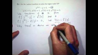 Laplace transforms  ODEs [upl. by Yecart]