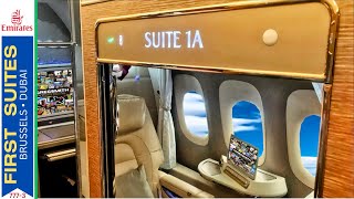 NEW Emirates First Class SUITE aboard the 777300ER [upl. by Daraj]