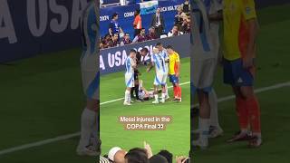 Messi injury in the Copa America Final [upl. by Nnaear]