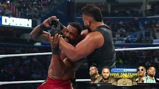 The Bloodline vs The Street Profits  WWE Tag Team Championship Match SmackDown Aug 23 2024 [upl. by Artinak]