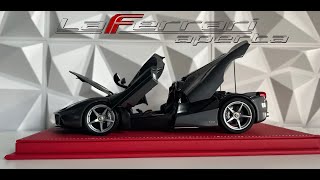 FERRARI LAFERRARI APERTA 118 scale  Bbr model [upl. by Novets]