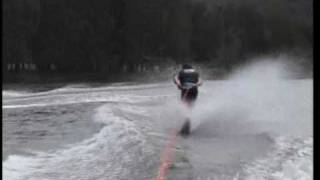 Extreme Waterskiing  Tricks on a HO slalom ski [upl. by Ilan]