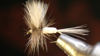 How to tie a White Foam Body Mayfly  Dry Fly [upl. by Fihsak]