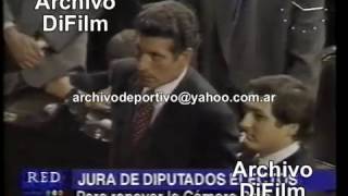 Jura de Diputados electos  Ubaldini Brandoni Alvarez Scioli Terragno Cavallo  DiFilm 1997 [upl. by Tronna]