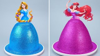 Very Beautiful Princess Cake Recipe  Tsunami Cake  So Yummy Cake Birthday Decorating Idea [upl. by Hagep273]