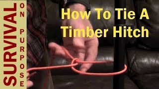 Survival Knots  Boy Scout Knots  Timber hitch [upl. by Adahs]