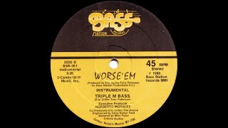 🟢Worse Em  Triple M Bass Instrumental 97 BPM [upl. by Hamfurd]