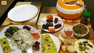 Kerala Lunch making in 1 hour with 4 different curry dishes കുക്കറിൽ എങ്ങിനെ ചോറ്‌ വയ്ക്കാംMomas [upl. by Obie]