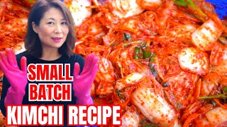 KIMCHI RECIPE EASY SMALL BATCH 100 Success Kimchi Tutorial Whole amp Sliced Kimchi 통배추김치 막김치 キムチ [upl. by Atnad497]