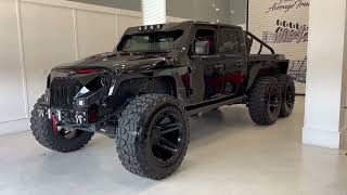 2021 Jeep WranglerGladiator Six Wheel Apocalypse 6 x 6 Sinister Six Custom Build [upl. by Magnusson]