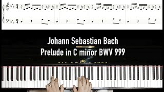 BACH  Prelude in C minor  BWV 999 [upl. by Assilrac]