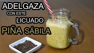 Licuado de piña y sábila perfecto para adelgazar  Bona Vida [upl. by Adnerb]