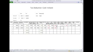 Tax Deduction Card Ireland [upl. by Eelsha]