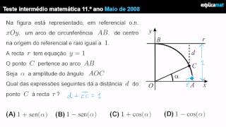 Trigonometria  Teste Intermédio 11º Ano [upl. by Nuahc]