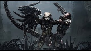 The First Encounter  Aliens Vs Predator  Marine Run [upl. by Dent]