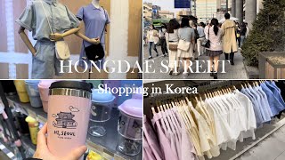 SHOPPING IN KOREA 🇰🇷  HONGDAE STREET IN SPRING🌸  SHOPPING IN HONGDAE  HONGDAE WALKERS [upl. by Stormie]