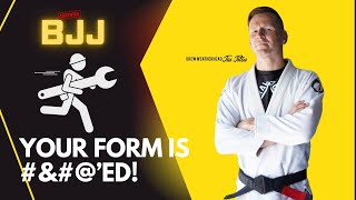 White Belts Need To Fix Their Form BJJ Closed Guard Defensive Posture Posture Tips [upl. by Emlynne]