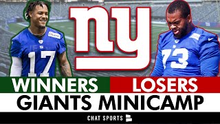 New York Giants Minicamp Winners amp Losers [upl. by Ardekan595]