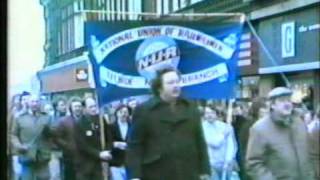 Shildon Wagon Works  Protest march through Darlington [upl. by Yltneb]